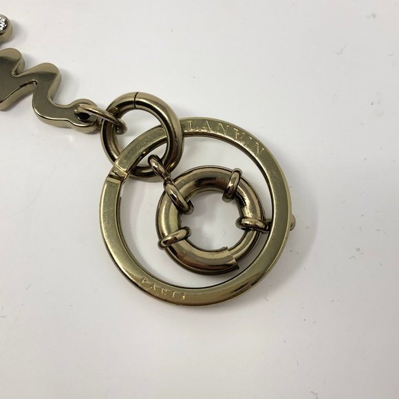 LANVIN Paris logo writing keychain / keyring - Picture 4 of 6